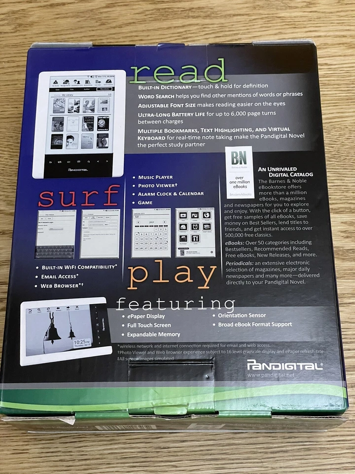 FAULTY TOUCSCREEN Pandigital Novel Personal eReader Barnes & Noble 2GB Wi-Fi 6” - Image 2 of 4