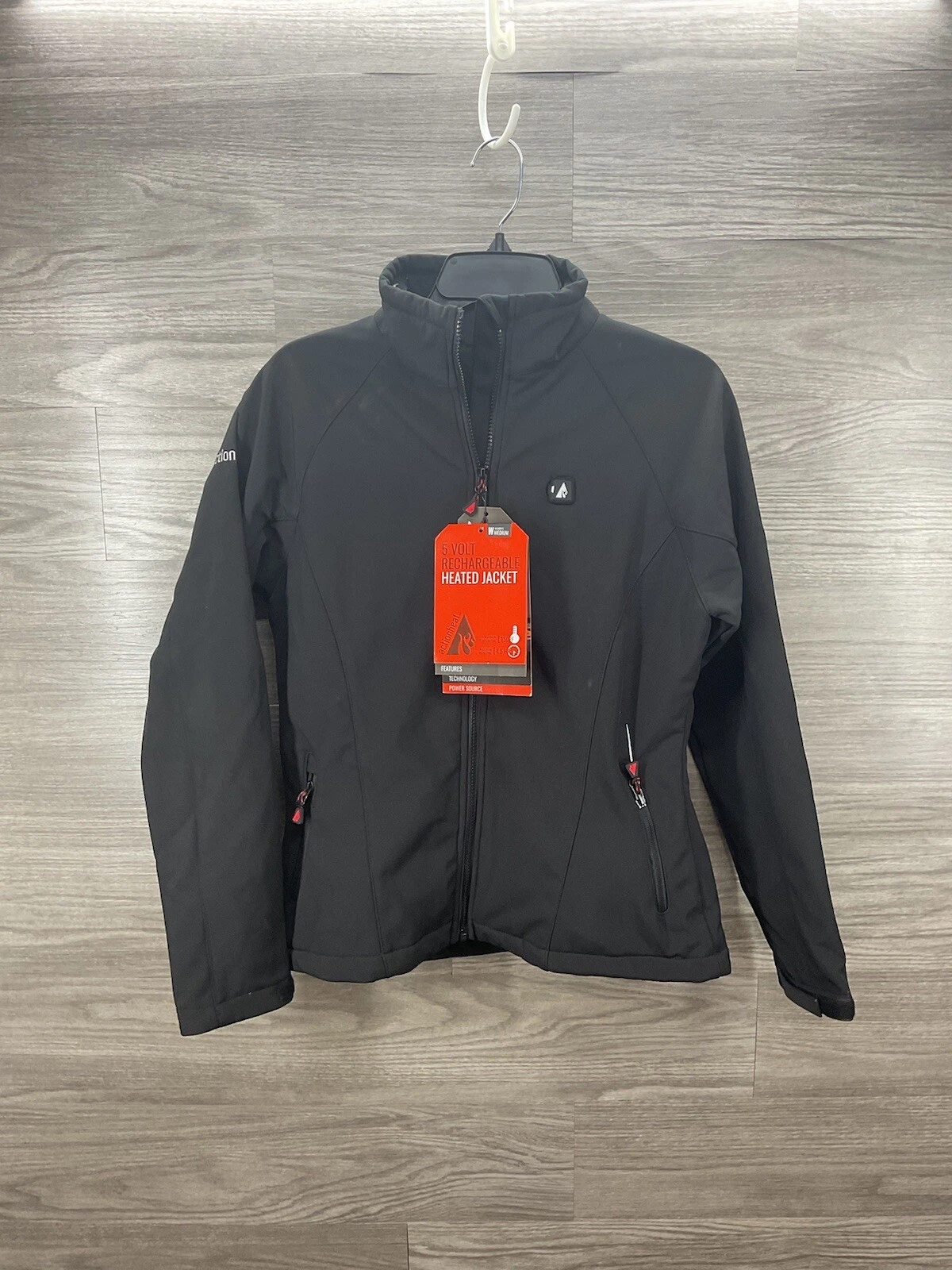 ActionHeat 5V Battery Heated Soft-Shell Jacket for Men - Black - Medium