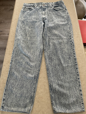 #ad Brittania Acid Wash Straight Leg Jeans Vtg Men’s 36 X 30 Made in USA Denim $35.00