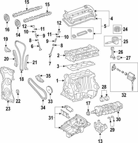 Válvula de escape para Ford Escape Fusion Transit 2001-2019 (N/P 9S4Z-6505-A)