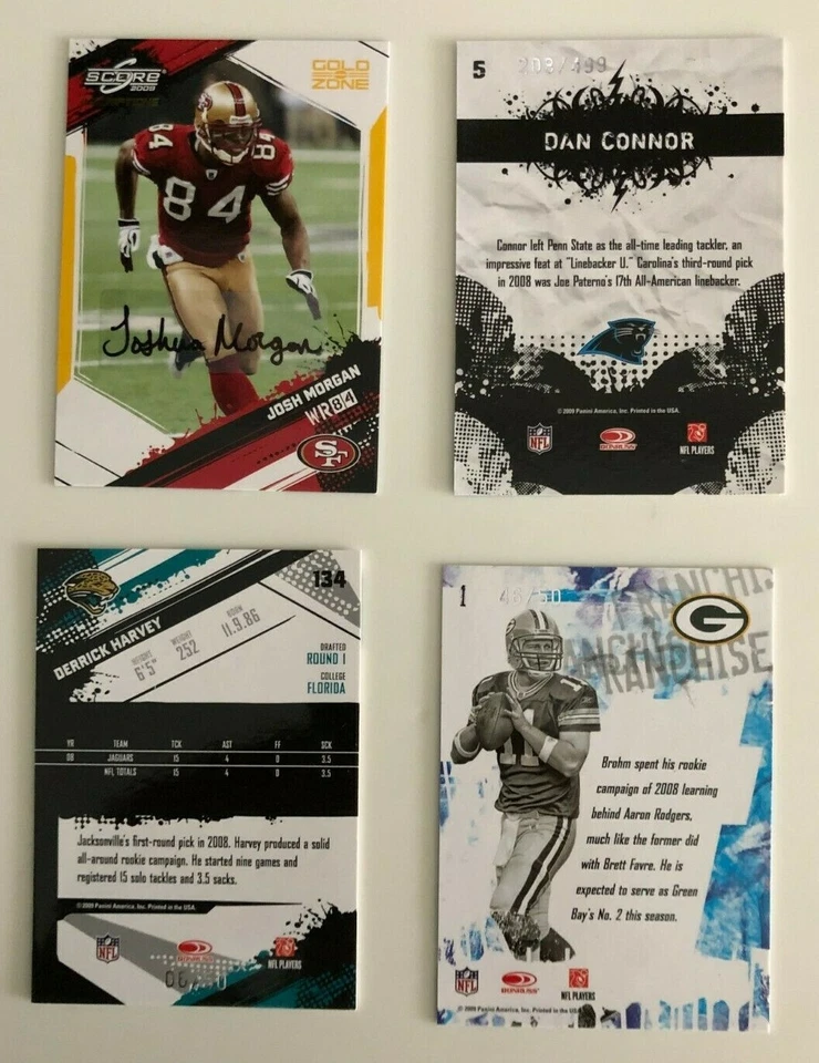 2009 Score Inscriptions Football Cards Singles  ~  You Pick / Choose Auto RC - Image 2 of 4