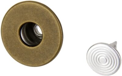 Lot De 50 Boutons Pression Argentés Pour Jeans – 14 Mm – Fabrication Française