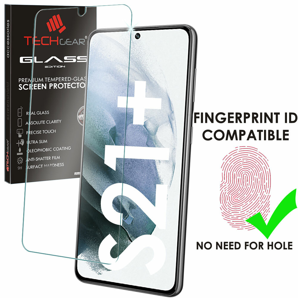 TECHGEAR Finger ID TEMPERED GLASS Screen Protector For Samsung S21