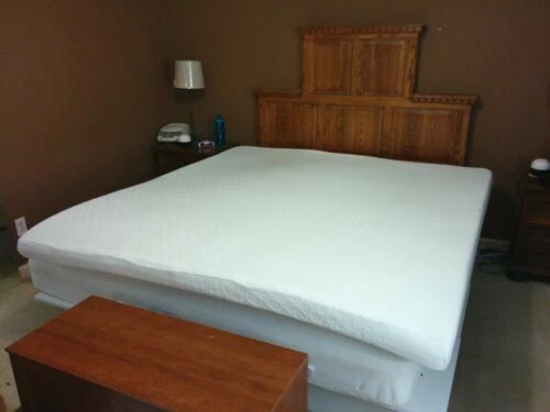 Cabeceras y estribos hechos a mano para cama de roble