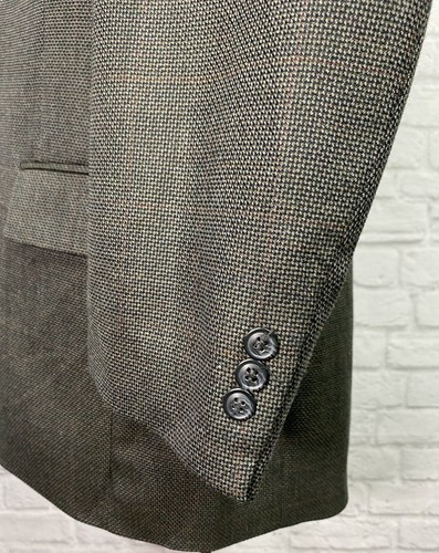 Jos A Bank Mens Brown Twill Wool Sport Coat Blazer 43R - Picture 3 of 8