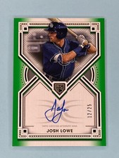2022 Topps Definitive Collection Josh Lowe Green Rookie Auto 12/25 RC #DRA-JLO2