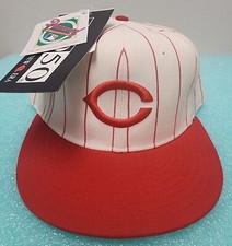 Vintage Cincinnati Reds New Era Diamond Collection Pro Model Fitted Hat SZ 7 1/2