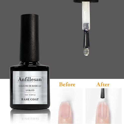 Reflective Glitter Gel Nail Varnish Anfillesan UV LED Base Coat Gel Sparkle UK - Picture 19 of 48