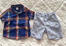 Toddler Boy s Shirt Shorts Bundle- 12/18mos