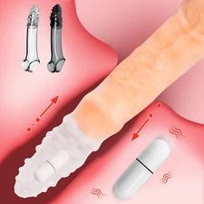 Reusable Penis Sleeve Bigger Male Penis Extender Enlarger Girth Enhancer Sleeve