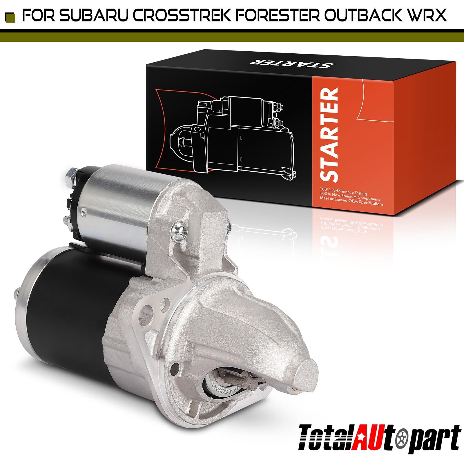 Starter Motor for Subaru Crosstrek Impreza Legacy Outback WRX 1.2KW 12V