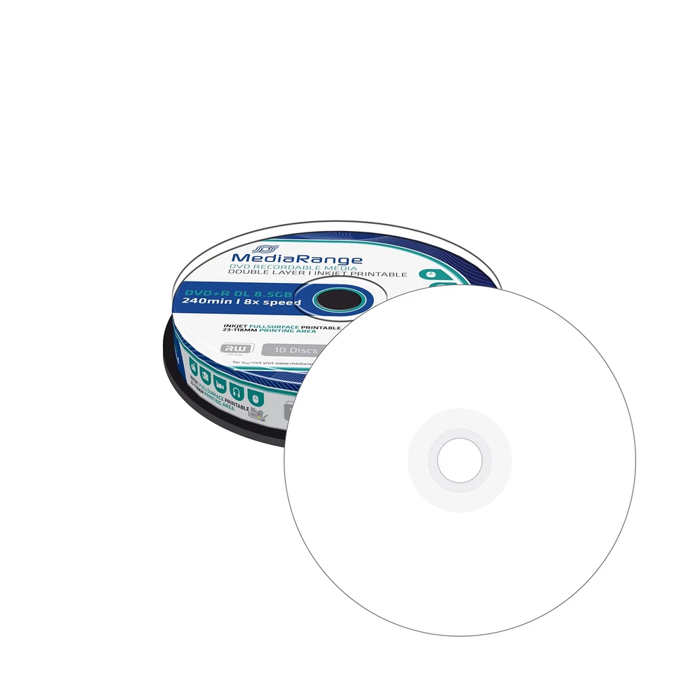 DVD+R Double Layer 8.5Gb|240Min 8-fache Schreibgeschwindigkeit vollflächig be... - Bild 3 von 3