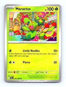 #8 2025 Pokemon Black Bolt ^ Maractus BASE