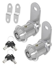 RV Storage Locks, 7/8  Camper 7/8 inch, 2 Locks with 4 Keyed Alike CROME