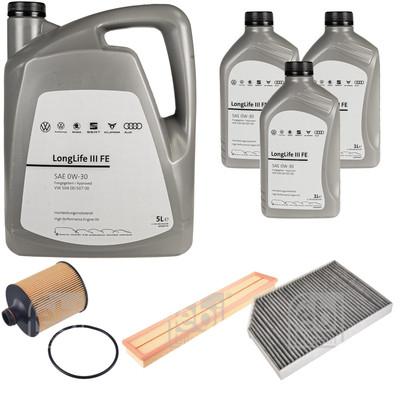 FEBI BILSTEIN Inspektionspaket 8L VW 0W30 Longlife III für Porsche Panamera 971