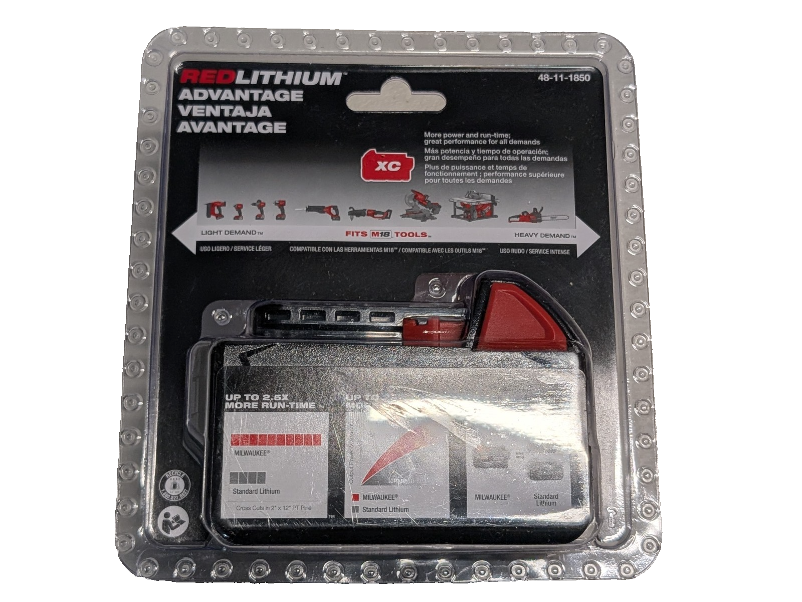 Milwaukee 48-11-1850 M18 REDLITHIUM XC5.0 Battery listing photo 2