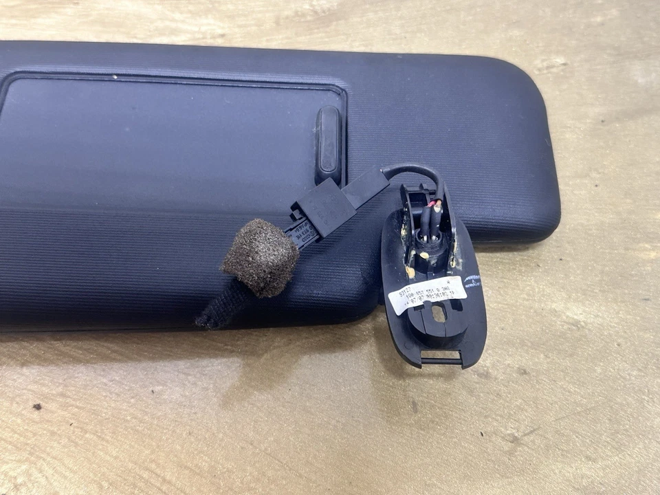 2007-2016 Volkswagen Eos Driver Side Sun Visor Sunvisor Shade Black OEM Foto 3 de 4