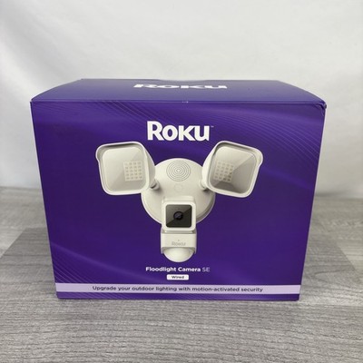 Brand New Roku Smart Home Floodlight Camera SE Wi-Fi, Wired Security Camera