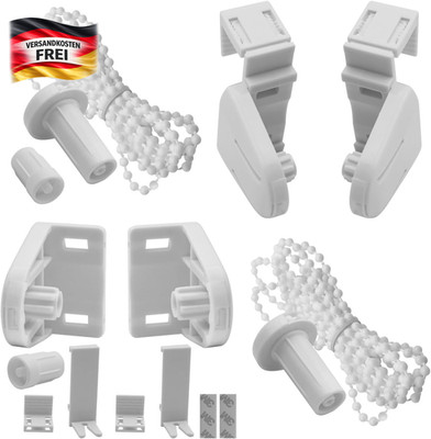 Klemmfix Rollo Ersatzteile Set für Doppelrollo, Fenster, Verdunkelung, 20 Teile