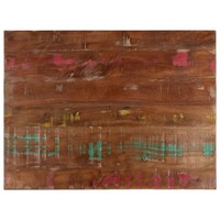 Tischplatte 90X60X3,8 Cm Rechteckig Altholz Massiv