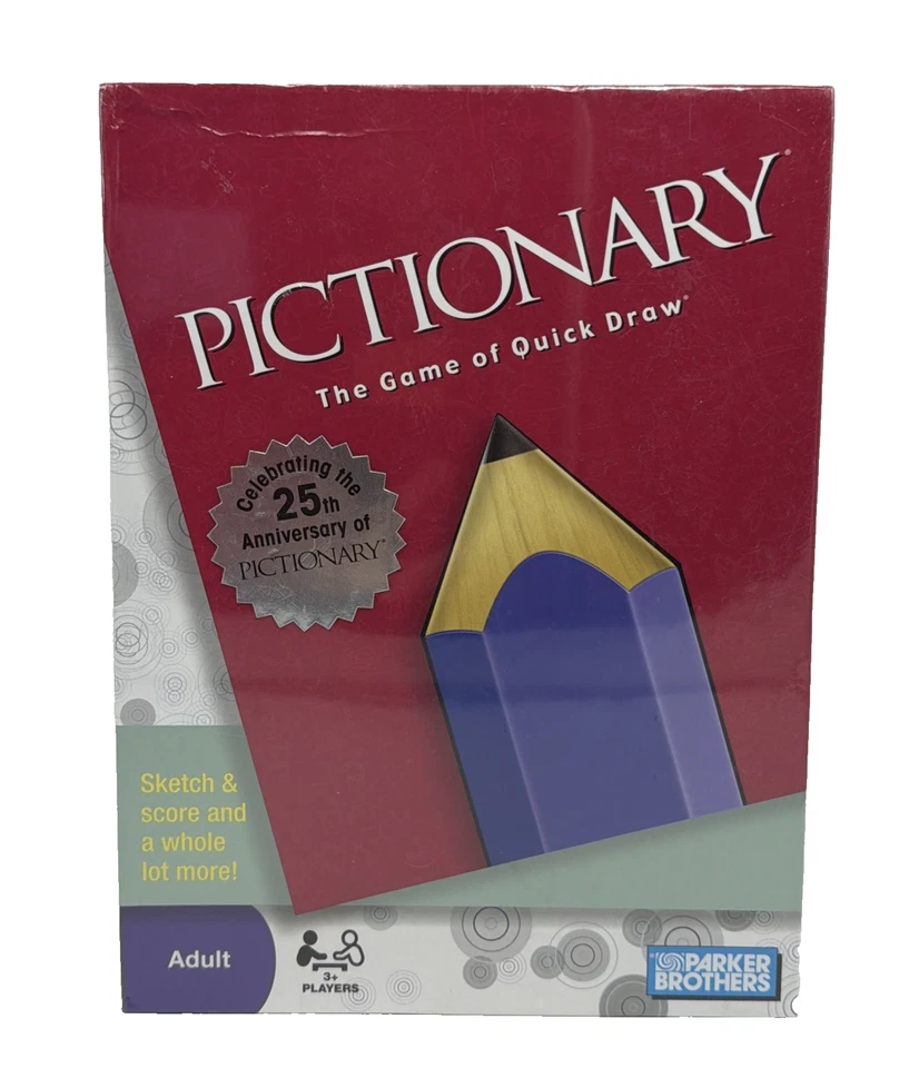 Pictionary Game of Quick Draw 2009 Sealed Parker Brothers NEW SEALED - Image 2 of 4