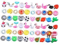 60 Pcs Drink Floats Inflatable Drink Holder Drink Floaties Floating Cup