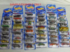 Lot of 50 Different NEW Assorted/Mixed HOT WHEELS 1998-2004 Mystery Box/Grab Bag