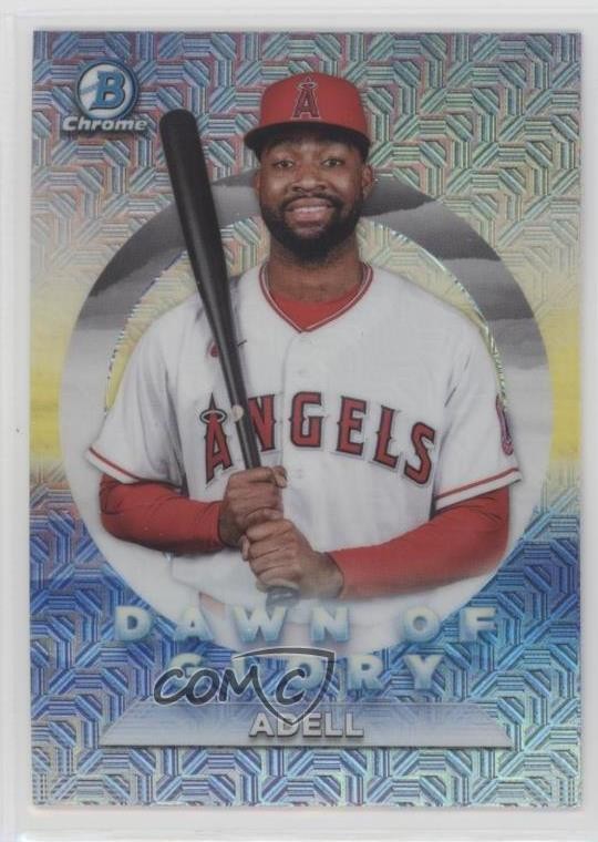 2020 Bowman Chrome Dawn of Glory Mega Box Mojo Refractor Jo Adell #DG-16 12g7