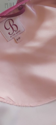 TED BAKER 8/10 Satin MINT Floral Kimono Robe NWOT. Pink Floral - Picture 7 of 8