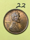1919 (P) LINCOLN WHEAT CENT, AU  "Almost Uncirculated" condition coin, #22