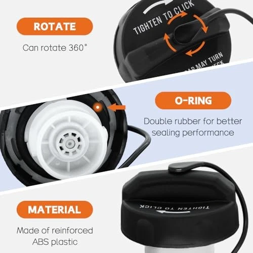 Fuel Tank Cap 52100552AG 52030387AB for Jeep Wrangler 2003–2018, Grand Cherokee - Image 3 of 4