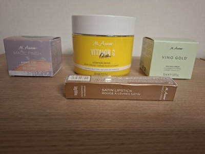 M. ASAM 4tlg. Set *Magic Finish, Vitamin C Glam, Vino Gold, Satin Lipstick* OVP
