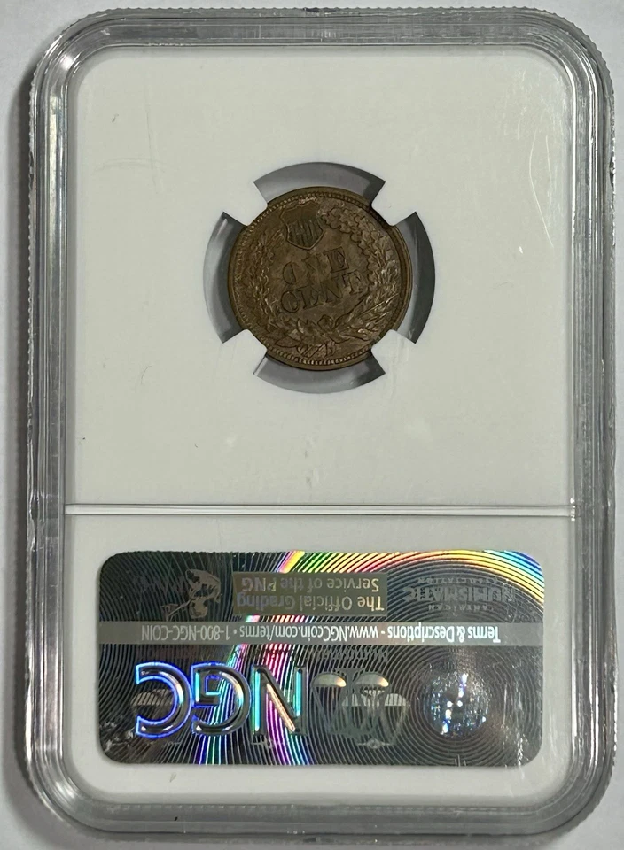 1865 1C Indian Cent (NGC MS62BN) FC13945WA - Image 2 of 4