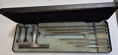 Moore & Wright 8926 Imperial Mikrometer Tiefenmesser 0 - 6'' Gehäuse & 6 Spindeln