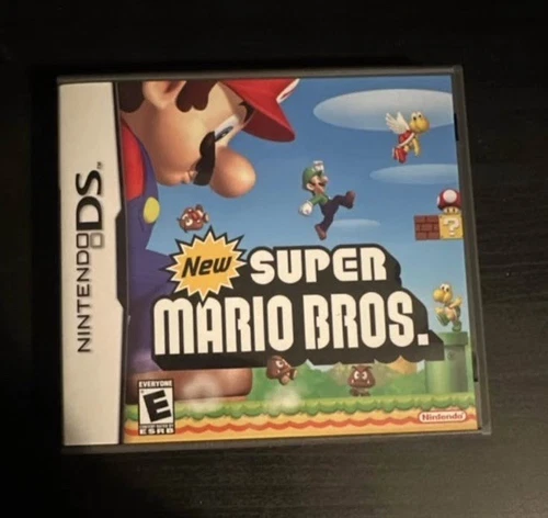 Nintendo New Super Mario Bros. Nintendo DS w/ Case, Cartridge   TESTED