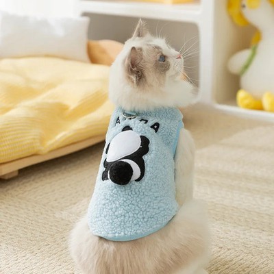 Soft Cozy Cat Clothes Autumn Winter Warm Cloths for Small Dogs Puppy Kitten Jack