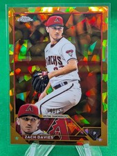 Zach Davies 2023 Topps Chrome Sapphire Gold /50 #123
