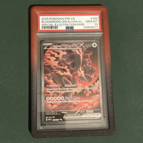 Bloodmoon Ursaluna EX 168/131 PSA 10 - Prismatic Evolutions -  Pokemon Card Game