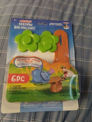 WAGGLES Create Your Own Playground SEESAW 6-Pc Ages 3+ E-Z Assembly w/Stickers