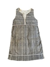 Madewell Women’s Small Sleeveless Midi Sundress Babydoll Pockets Black White