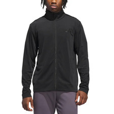 adidas Mens Large Tricot Track Jacket - Black
