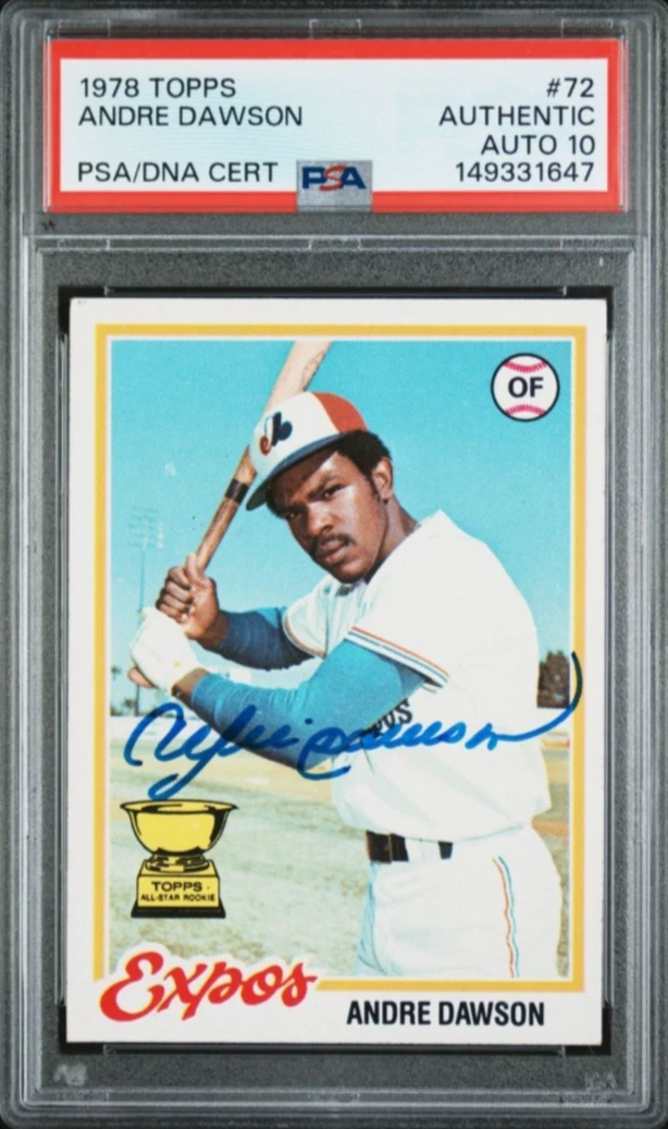 Andre Dawson Autographed Baseball Trading Cards for sale | eBay