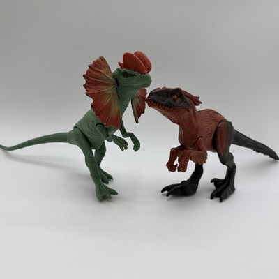 Jurassic World Extreme Damage Atrociraptor Dinosaur Dilophasaurus Lot 14  Long