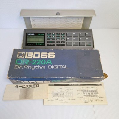 BOSS DR-220A Dr. Rhythm Digital Drum Machine Box Manual Tested Vintage Japan
