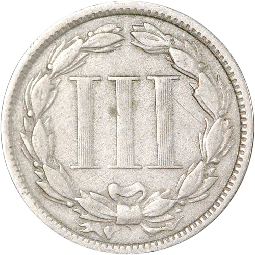 1870 Three (3) Cent Nickel Great Deals From The Executive Coin Company - Picture 2 of 2
