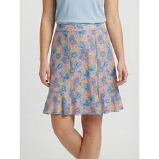 Sag Harbor Womens Size 14 Side Zipper Polyester Floral A Line Skirt