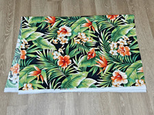 Tropical Hibiscus Bird of Paradise Fabric by SOLARIUM Richloom 1.25 Yards 54x58