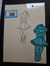 PRIMA DOLL STAMP  WITH BOW (B 030)