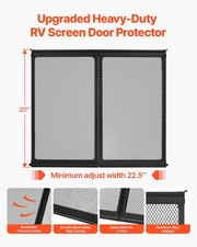 New RV Screen Door Protector, 22.5 x 20 inch Door Grille, Easy to Install and