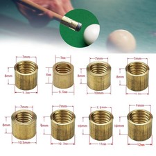 10Pcs Billiard Cue Ferrules Pool Cue Ferrule Tube for Billiard Replacement